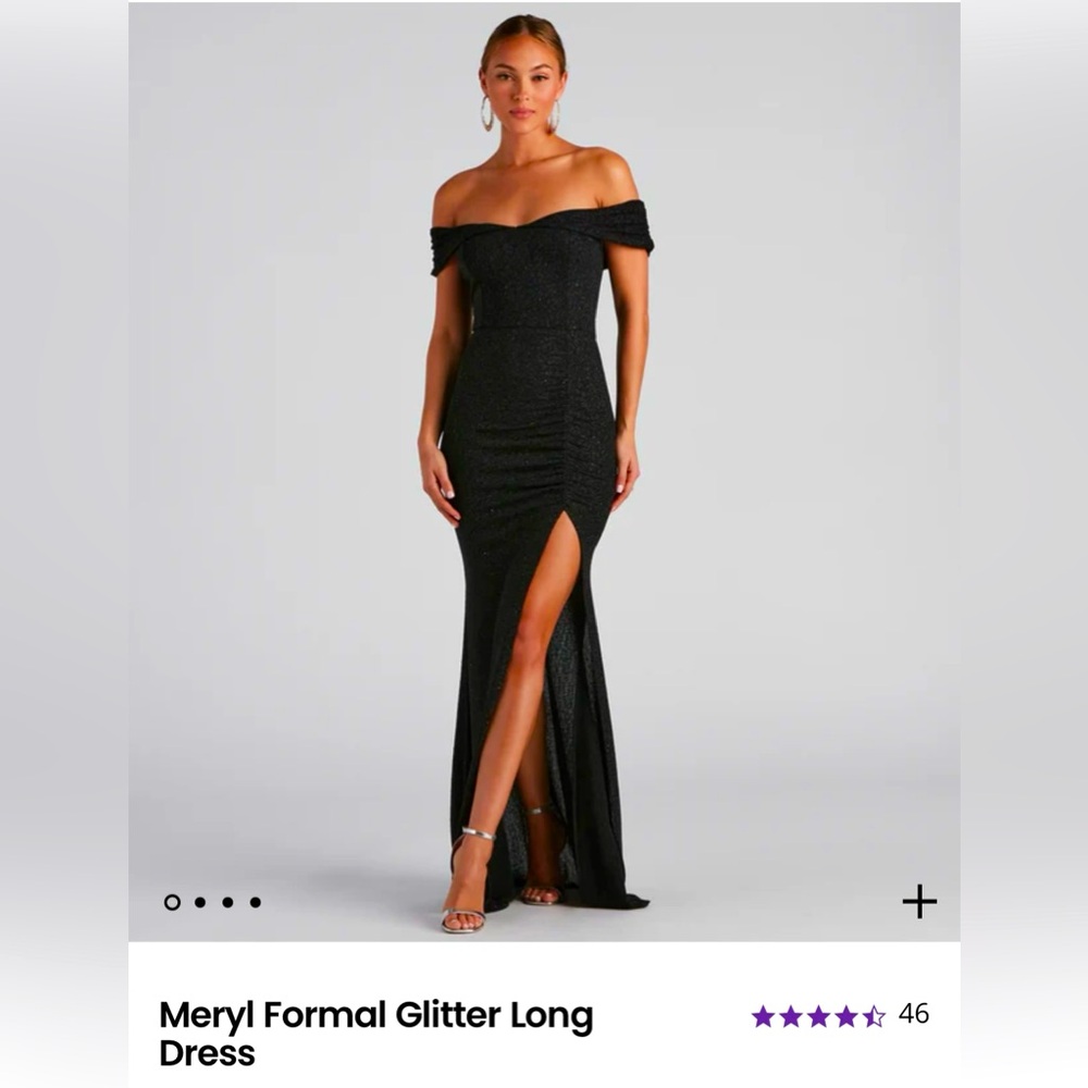 Windsor Meryl Formal Glitter Long Dress, Medium